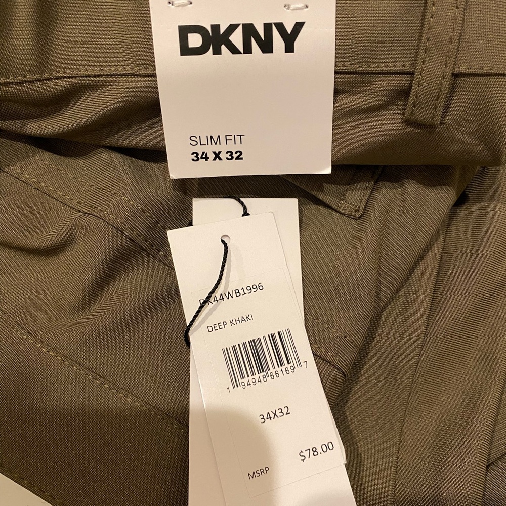 DKNY Slim Fit Khaki Pants